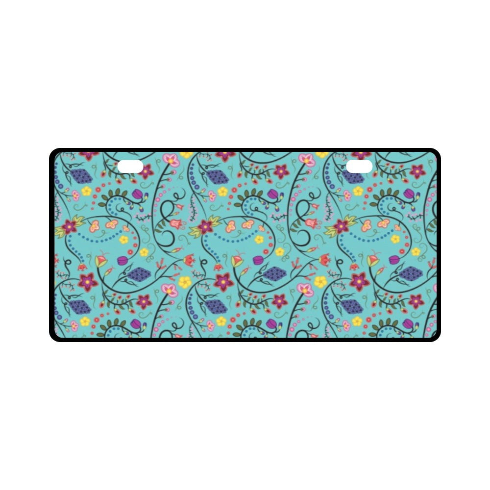 Fresh Fleur Sky License Plate