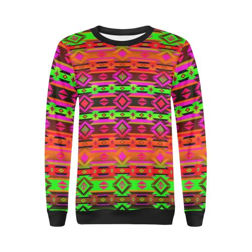 Adobe Afternoon All Over Print Crewneck Sweatshirt for Women (Model H18) Crewneck Sweatshirt for Women (H18) e-joyer