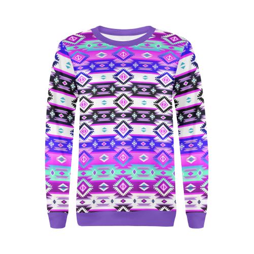 Adobe Dance All Over Print Crewneck Sweatshirt for Women (Model H18) Crewneck Sweatshirt for Women (H18) e-joyer