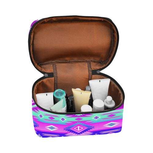 Adobe Dance Cosmetic Bag/Large (Model 1658) Cosmetic Bag e-joyer