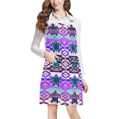 Adobe Dance Turtle All Over Print Apron All Over Print Apron e-joyer