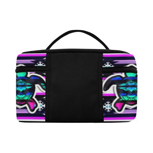 Adobe Dance Turtle Cosmetic Bag/Large (Model 1658) Cosmetic Bag e-joyer