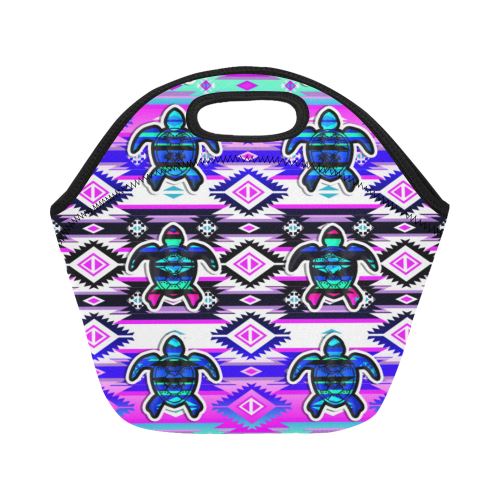 Adobe Dance Turtle Neoprene Lunch Bag/Small (Model 1669) Neoprene Lunch Bag/Small (1669) e-joyer