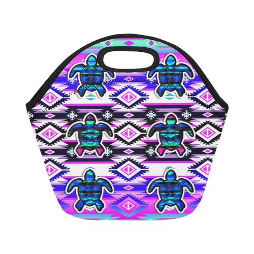 Adobe Dance Turtle Neoprene Lunch Bag/Small (Model 1669) Neoprene Lunch Bag/Small (1669) e-joyer