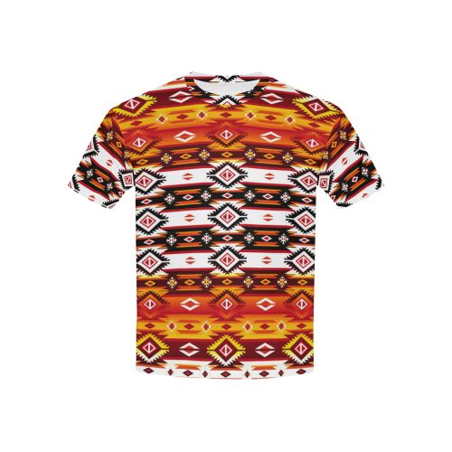 Adobe Fire All Over Print T-shirt for Kid (USA Size) (Model T40) All Over Print T-shirt for Kid (T40) e-joyer