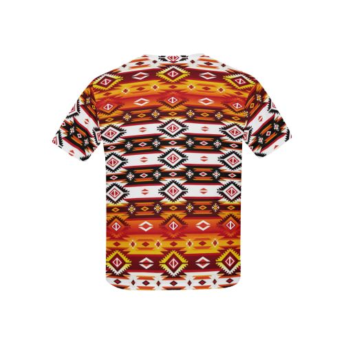 Adobe Fire All Over Print T-shirt for Kid (USA Size) (Model T40) All Over Print T-shirt for Kid (T40) e-joyer