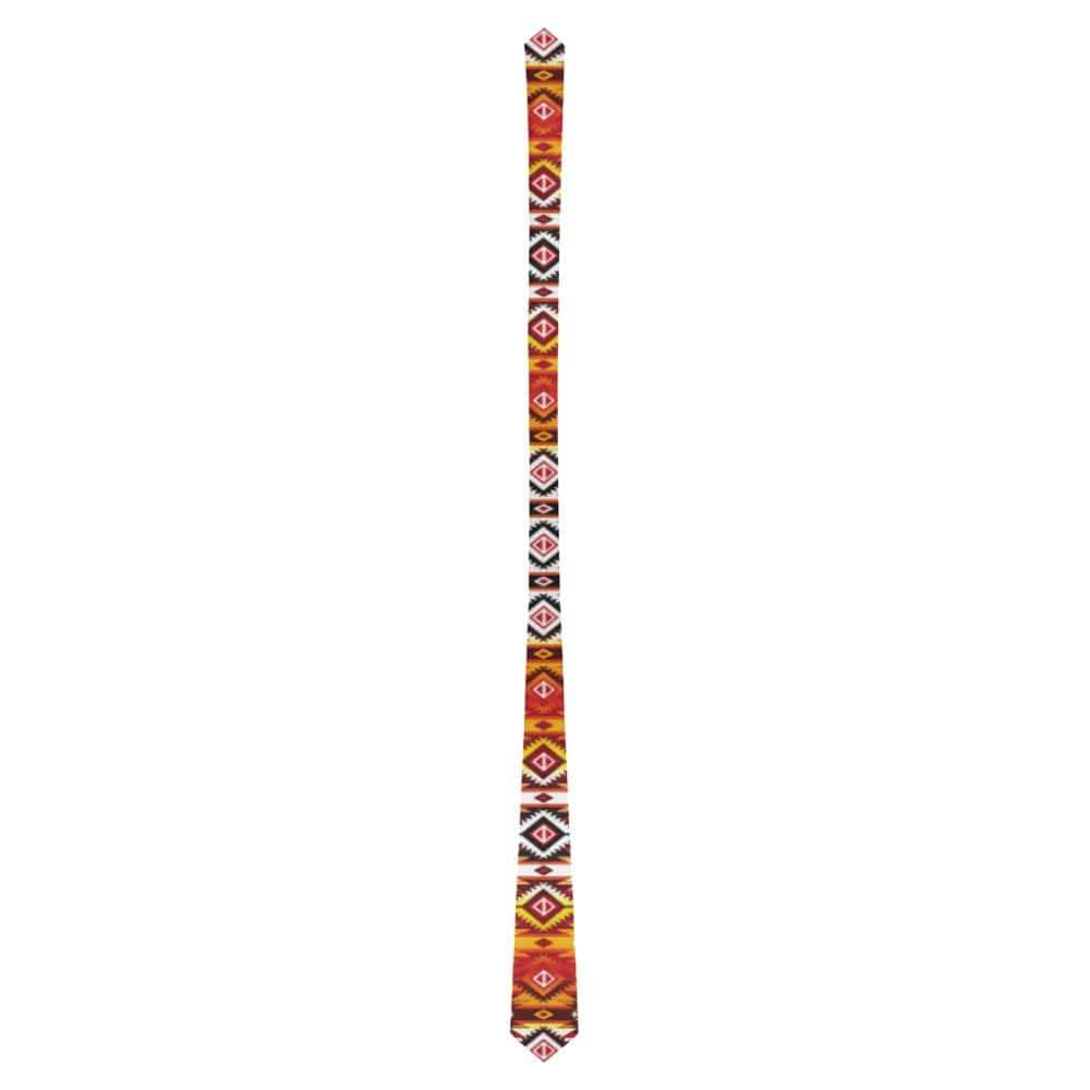 Adobe Fire Classic Necktie (Two Sides) Classic Necktie e-joyer