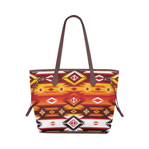 Adobe Fire Clover Canvas Tote Bag (Model 1661) Clover Canvas Tote Bag (1661) e-joyer