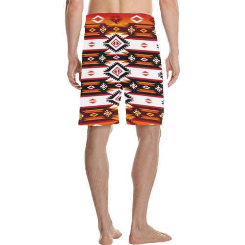 Adobe Fire Men's All Over Print Casual Shorts (Model L23) Men's Casual Shorts (L23) e-joyer