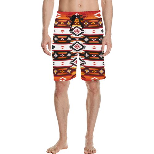 Adobe Fire Men's All Over Print Casual Shorts (Model L23) Men's Casual Shorts (L23) e-joyer