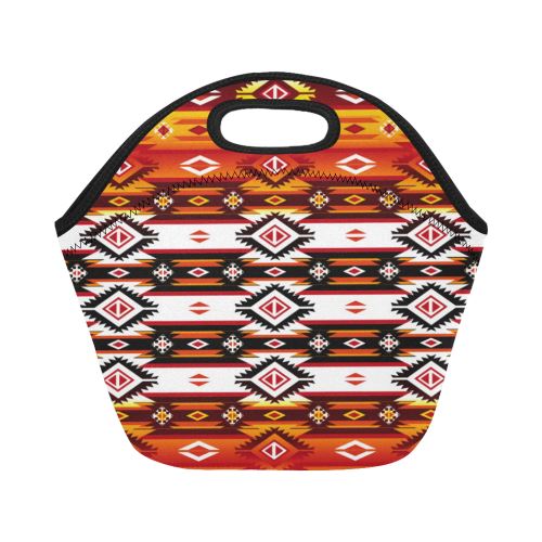 Adobe Fire Neoprene Lunch Bag/Small (Model 1669) Neoprene Lunch Bag/Small (1669) e-joyer