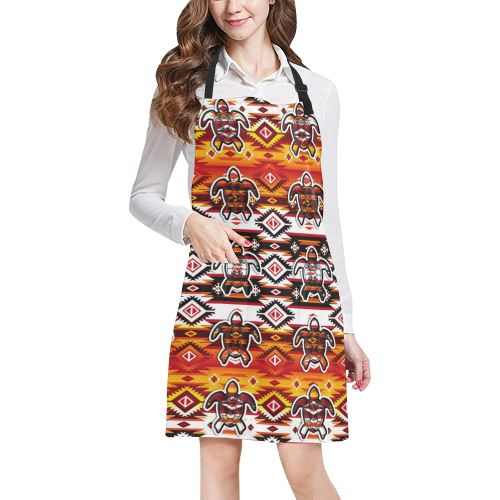 Adobe Fire Turtle All Over Print Apron All Over Print Apron e-joyer