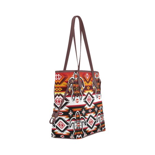 Adobe Fire Turtle Clover Canvas Tote Bag (Model 1661) Clover Canvas Tote Bag (1661) e-joyer