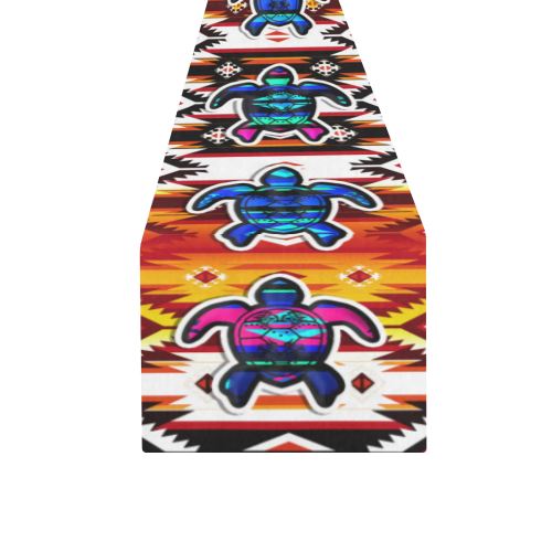 Adobe Fire Turtle Colored Table Runner 16x72 inch Table Runner 16x72 inch e-joyer