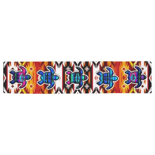 Adobe Fire Turtle Colored Table Runner 16x72 inch Table Runner 16x72 inch e-joyer
