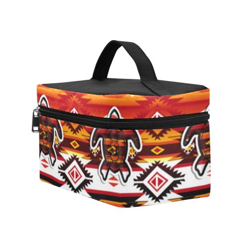 Adobe Fire Turtle Cosmetic Bag/Large (Model 1658) Cosmetic Bag e-joyer
