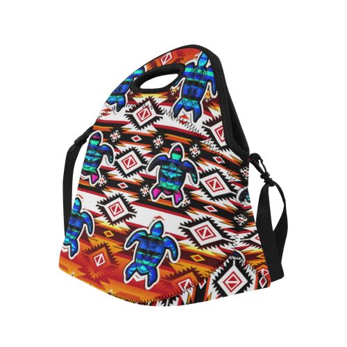 Adobe Fire Turtle Neoprene Lunch Bag/Large (Model 1669) Neoprene Lunch Bag/Large (1669) e-joyer