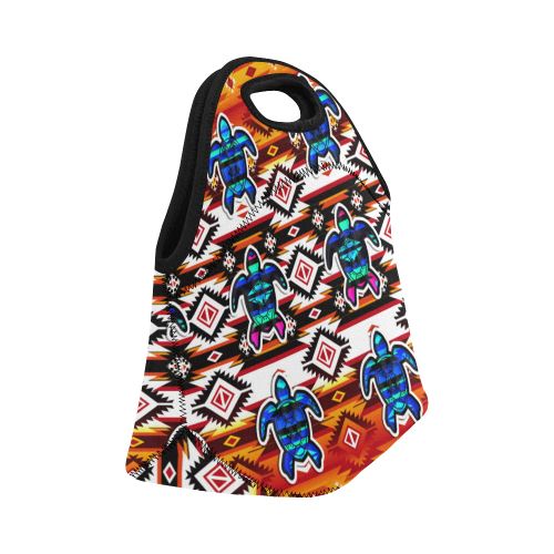 Adobe Fire Turtle Neoprene Lunch Bag/Small (Model 1669) Neoprene Lunch Bag/Small (1669) e-joyer