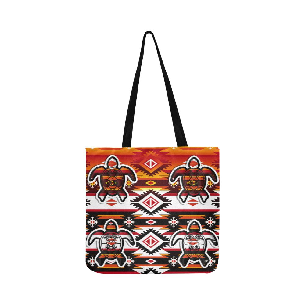 Adobe Fire Turtle Reusable Shopping Bag Model 1660 (Two sides) Shopping Tote Bag (1660) e-joyer