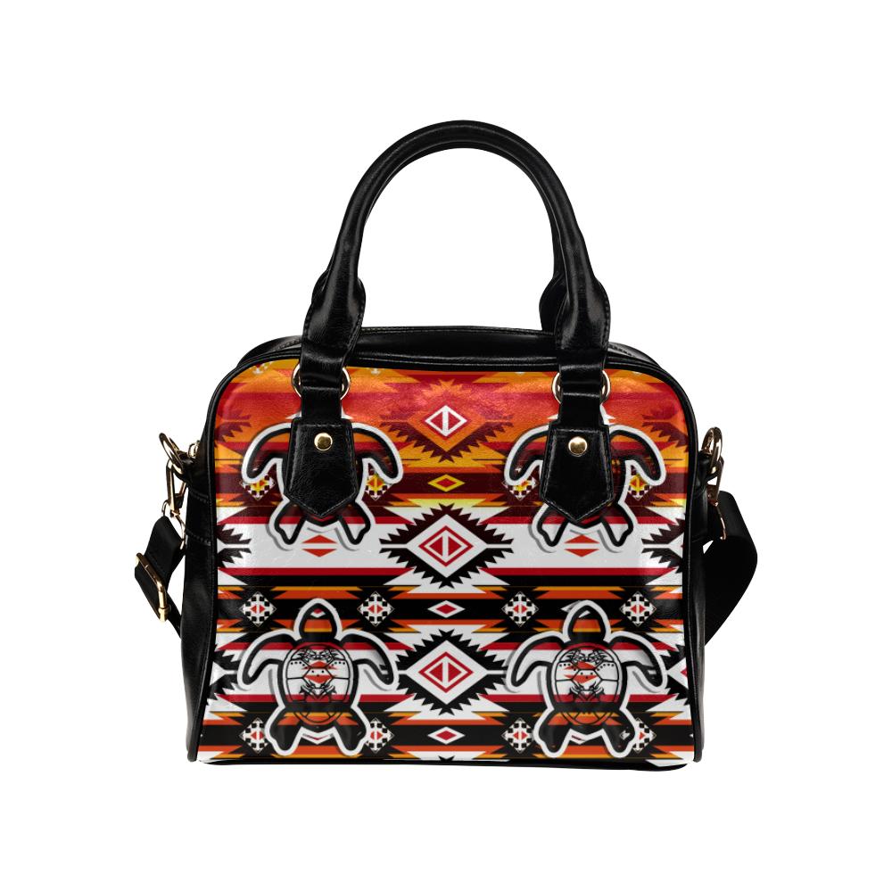 Adobe Fire Turtle Shoulder Handbag (Model 1634) Shoulder Handbags (1634) e-joyer