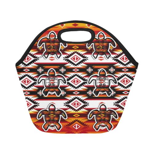 Adobe Fire Turtle2 Neoprene Lunch Bag/Small (Model 1669) Neoprene Lunch Bag/Small (1669) e-joyer