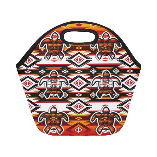 Adobe Fire Turtle2 Neoprene Lunch Bag/Small (Model 1669) Neoprene Lunch Bag/Small (1669) e-joyer