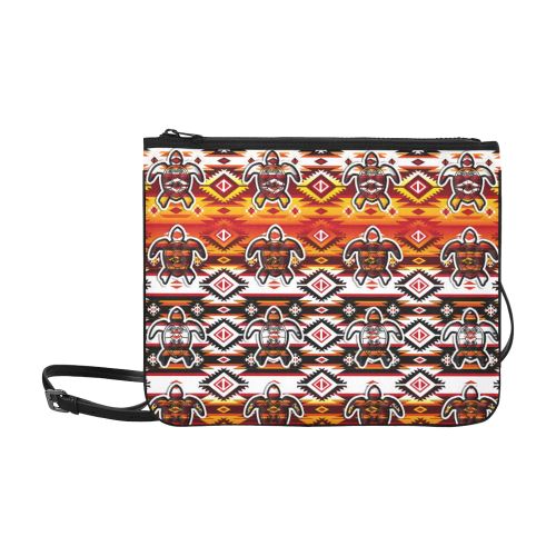Adobe Fire Turtle2 Slim Clutch Bag (Model 1668) Slim Clutch Bags (1668) e-joyer