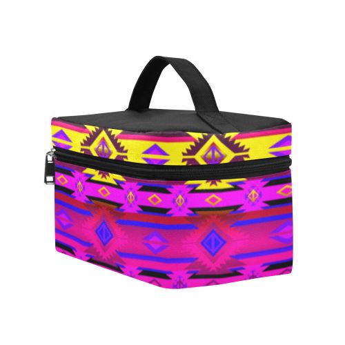 Adobe Hunt Cosmetic Bag/Large (Model 1658) Cosmetic Bag e-joyer