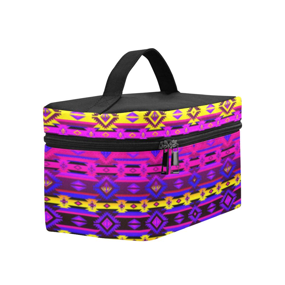 Adobe Hunt Cosmetic Bag/Large (Model 1658) Cosmetic Bag e-joyer