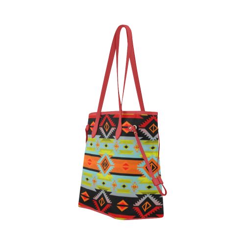 Adobe Kiva Clover Canvas Tote Bag (Model 1661) Clover Canvas Tote Bag (1661) e-joyer