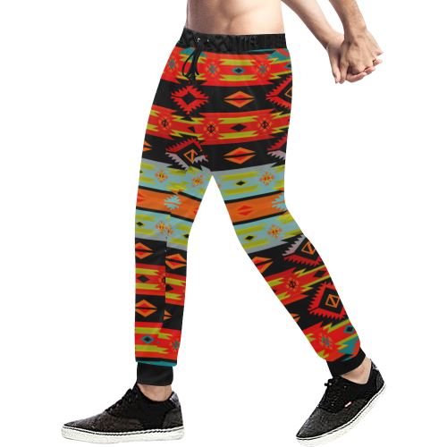 Adobe Kiva Men's All Over Print Sweatpants (Model L11) Men's All Over Print Sweatpants (L11) e-joyer