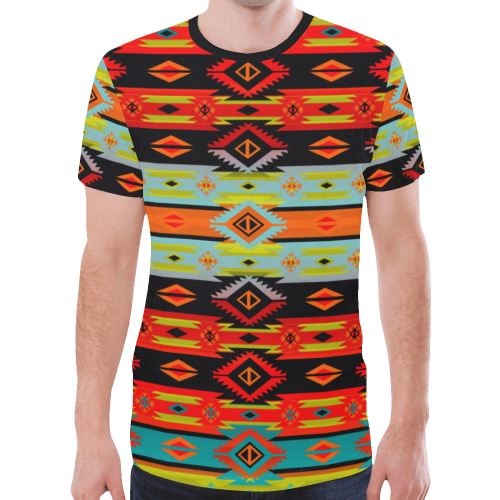 Adobe Kiva New All Over Print T-shirt for Men/Large Size (Model T45) New All Over Print T-shirt for Men/Large (T45) e-joyer