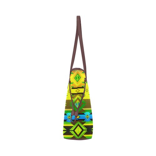 Adobe Midnight Clover Canvas Tote Bag (Model 1661) Clover Canvas Tote Bag (1661) e-joyer