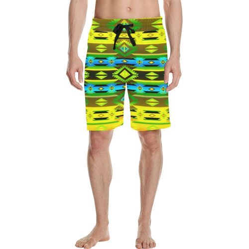 Adobe Midnight Men's All Over Print Casual Shorts (Model L23) Men's Casual Shorts (L23) e-joyer