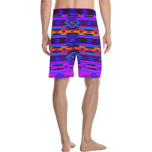 Adobe Morning Men's All Over Print Casual Shorts (Model L23) Men's Casual Shorts (L23) e-joyer