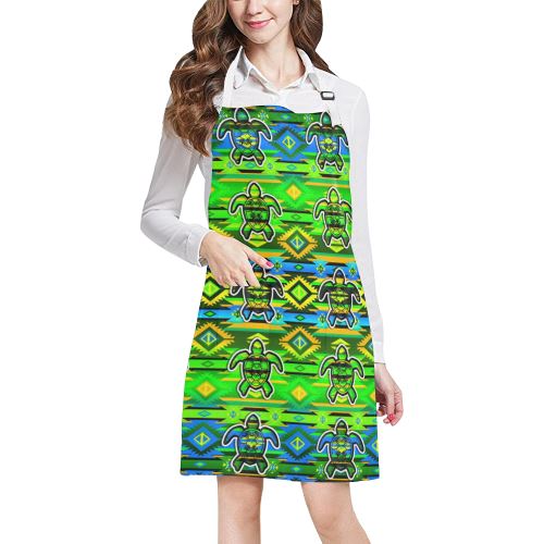 Adobe Nature Turtle All Over Print Apron All Over Print Apron e-joyer