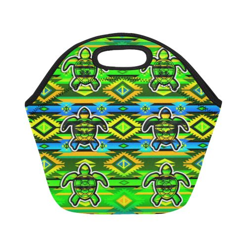 Adobe-Nature-Turtle Neoprene Lunch Bag/Small (Model 1669) Neoprene Lunch Bag/Small (1669) e-joyer