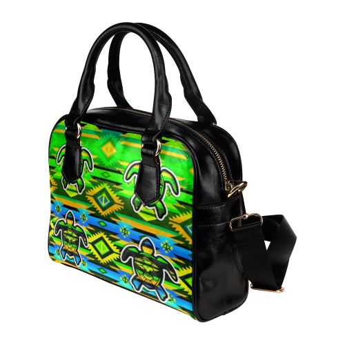 Adobe-Nature-Turtle Shoulder Handbag (Model 1634) Shoulder Handbags (1634) e-joyer