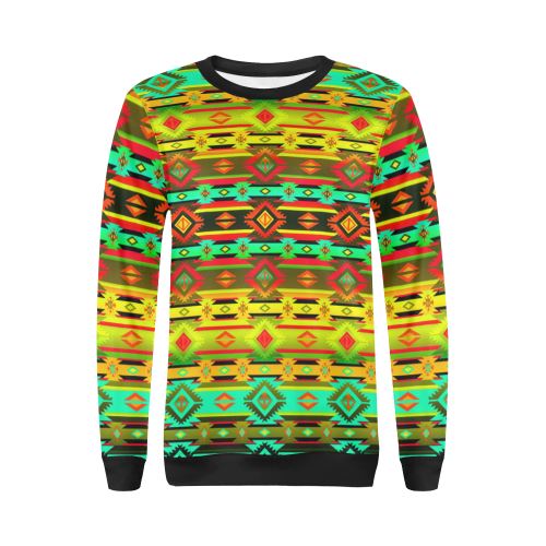 Adobe Sky All Over Print Crewneck Sweatshirt for Women (Model H18) Crewneck Sweatshirt for Women (H18) e-joyer