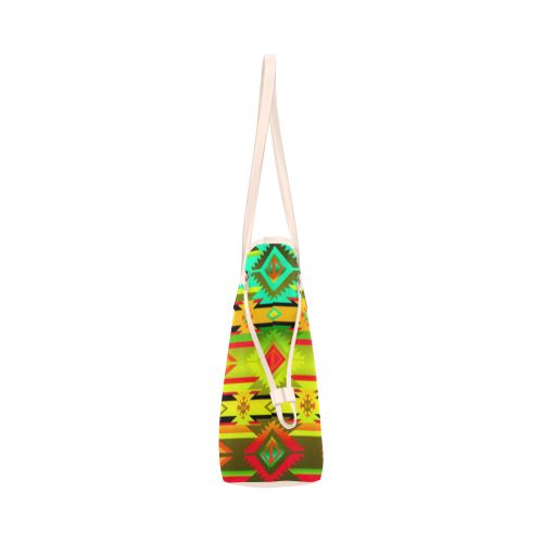 Adobe Sky Clover Canvas Tote Bag (Model 1661) Clover Canvas Tote Bag (1661) e-joyer