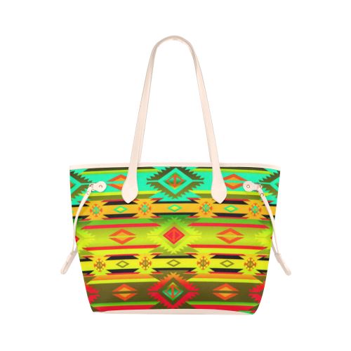 Adobe Sky Clover Canvas Tote Bag (Model 1661) Clover Canvas Tote Bag (1661) e-joyer