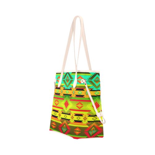 Adobe Sky Clover Canvas Tote Bag (Model 1661) Clover Canvas Tote Bag (1661) e-joyer