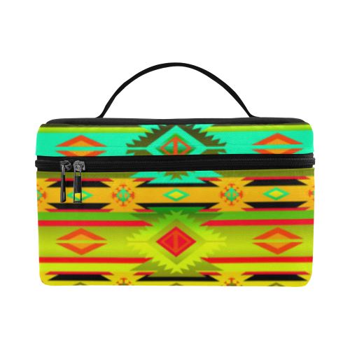 Adobe Sky Cosmetic Bag/Large (Model 1658) Cosmetic Bag e-joyer