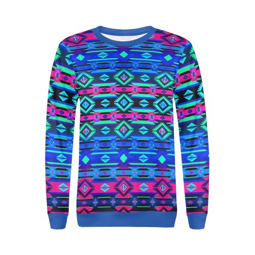 Adobe Sunset All Over Print Crewneck Sweatshirt for Women (Model H18) Crewneck Sweatshirt for Women (H18) e-joyer