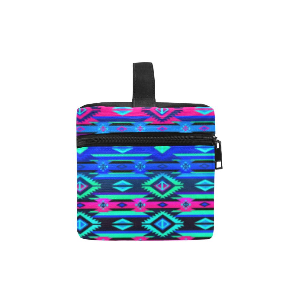 Adobe Sunset Cosmetic Bag/Large (Model 1658) Cosmetic Bag e-joyer