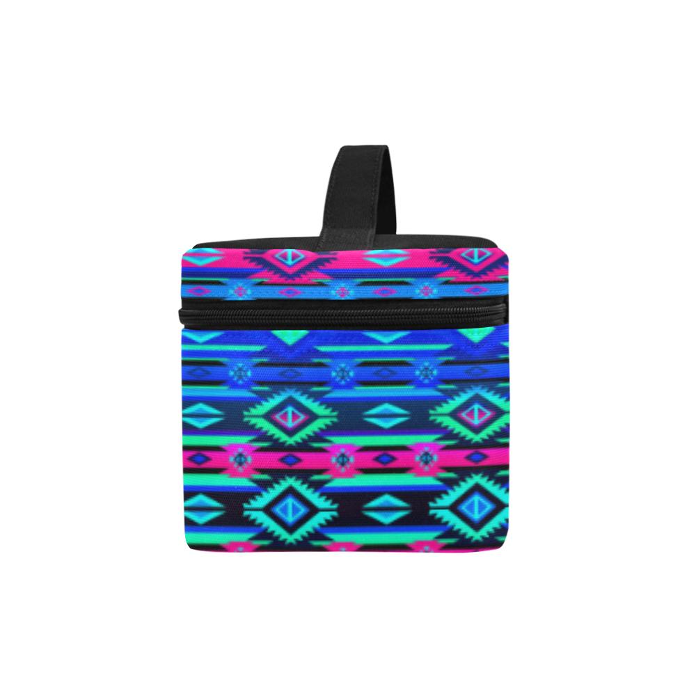 Adobe Sunset Cosmetic Bag/Large (Model 1658) Cosmetic Bag e-joyer