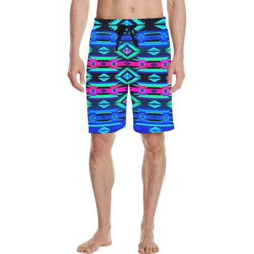 Adobe Sunset Men's All Over Print Casual Shorts (Model L23) Men's Casual Shorts (L23) e-joyer