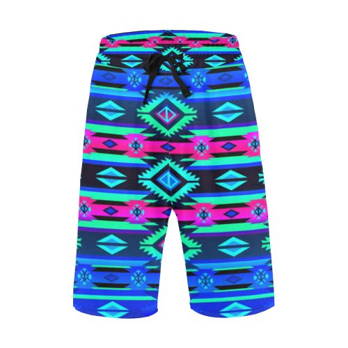 Adobe Sunset Men's All Over Print Casual Shorts (Model L23) Men's Casual Shorts (L23) e-joyer