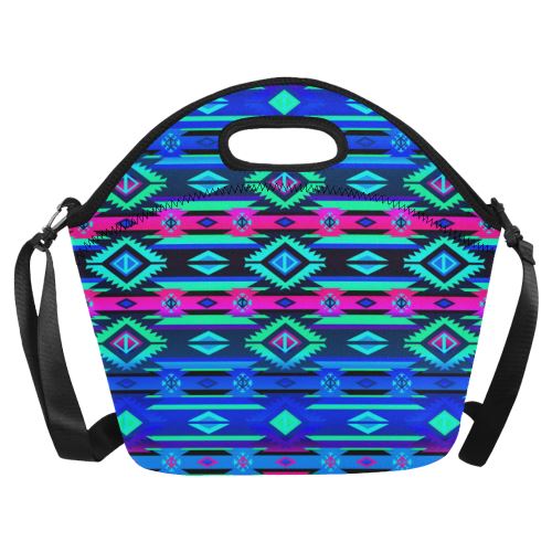Adobe Sunset Neoprene Lunch Bag/Large (Model 1669) Neoprene Lunch Bag/Large (1669) e-joyer