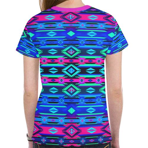 Adobe Sunset New All Over Print T-shirt for Women (Model T45) New All Over Print T-shirt for Women (T45) e-joyer